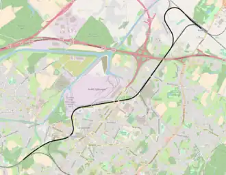 Spoorlijn 116 op de kaart