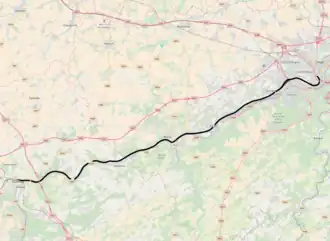 Spoorlijn 125 op de kaart