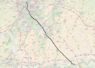 Spoorlijn 161 op de kaart