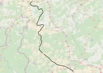 Spoorlijn 166 op de kaart