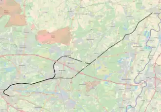Spoorlijn 21A op de kaart