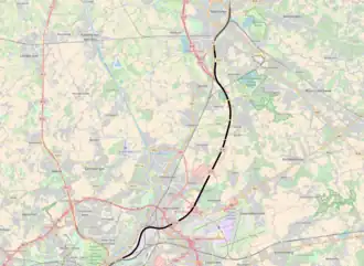 Spoorlijn 25N op de kaart