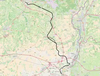 Spoorlijn 34 op de kaart