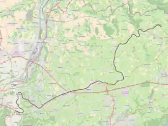 Spoorlijn 38 op de kaart