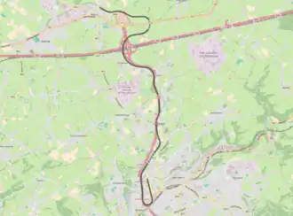 Spoorlijn 38A op de kaart