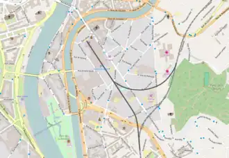 Spoorlijn 40A op de kaart