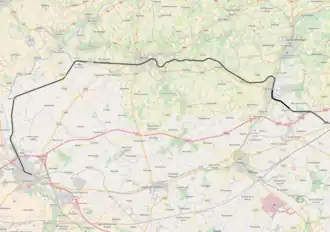 Spoorlijn 87 op de kaart