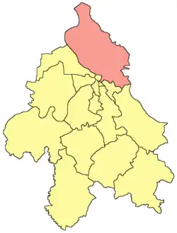 Locatie van de gemeente Palilula in Belgrado