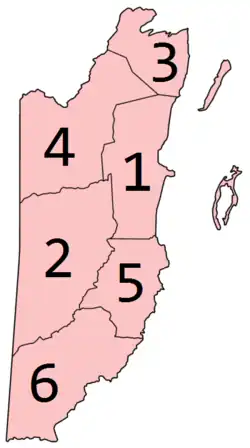 Districten van Belize