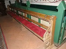 Kerkbank in Duitsland