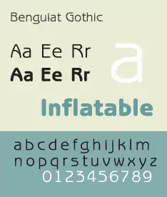 Voorbeeld van ITC Benguiat Gothic