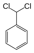 Structuurformule van benzalchloride