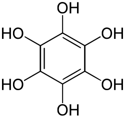 Structuurformule van benzeenhexol