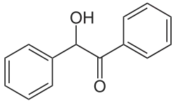 Structuurformule van benzoïne