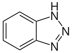 Structuurformule van benzotriazool