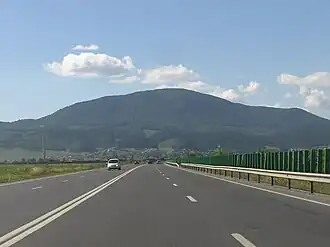 De E68 in Roemenië