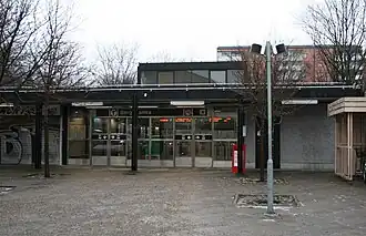 De zuidelijke ingang aan het Krausplein