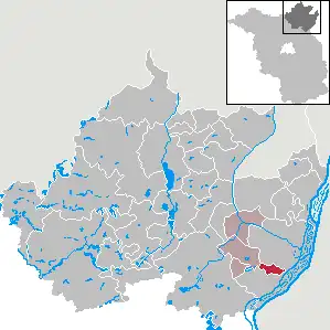 Kaart van Berkholz-Meyenburg