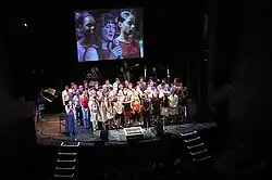 Het podium van het Performance Center van het Berklee College of Music