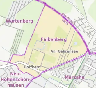 Kaart van Falkenberg