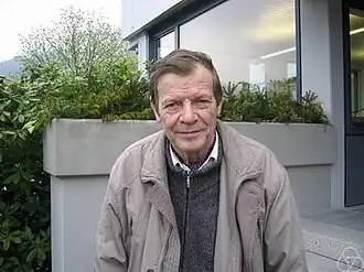 Bernd Fischer in het Wiskundig Onderzoeksinstituut van Oberwolfach, 2008