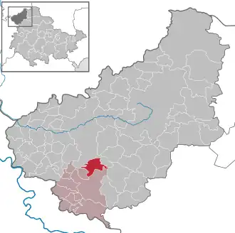 Kaart van Bernterode (Heilbad Heiligenstadt)