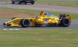 Baguette op Silverstone in 2008.