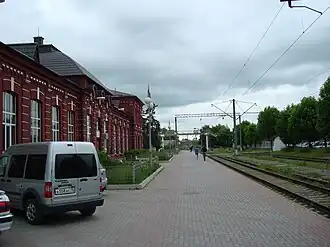 Het station in Beslan
