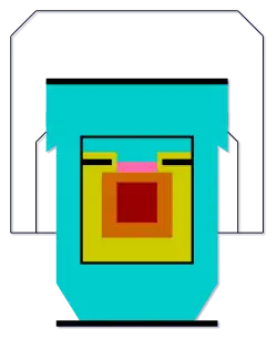 Diagram van de radio-thermonucleaire generator "Beta-M".