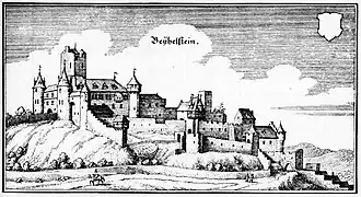 Burg Metternich in 1646