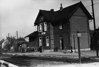 Station van Thüste in 1954