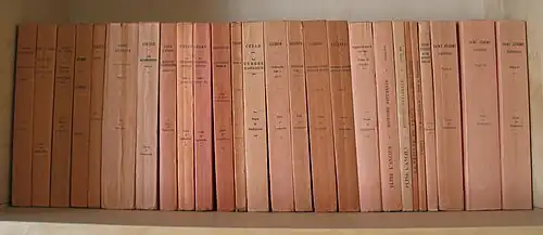 Enkele delen uit de Collection Budé van Les Belles Lettres