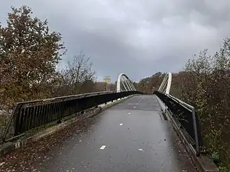 Zicht vanaf de brug.