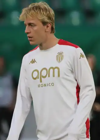 Biereth in 2025 als speler van AS Monaco