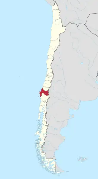Kaart van Biobío