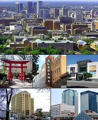 Een collage van Birmingham