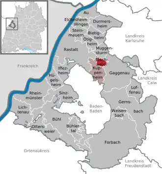 Kaart van Bischweier