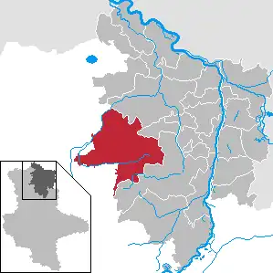 Kaart van Bismark (Altmark)