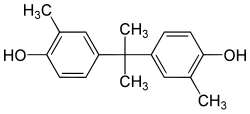 Structuurformule van bisfenol C