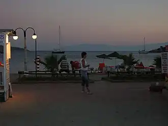 Uitzicht op zee vanuit Bitez