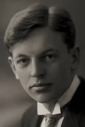 Bjarne Brustad in 1916, foto Gustav Borgen