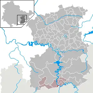 Kaart van Blankenstein (Thüringen)