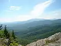 Blue Ridge Mountains gezien vanuit Blowing Rock Park