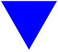 Blauwe driehoek