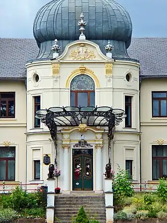 Ingang van slot Blücherhof