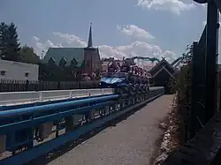 De lancering van Blue Fire