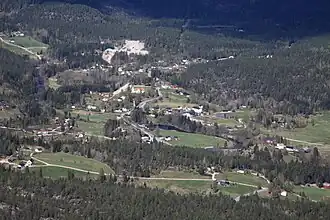 De plaats in het Tørdal