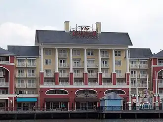 Het hoofdgebouw van Disney's BoardWalk Inn