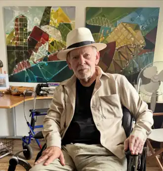 Bob Kemper in zijn atelier