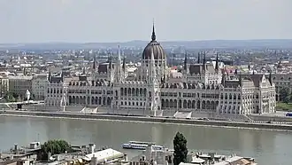 Het Hongaarse parlementsgebouw in Boedapest
